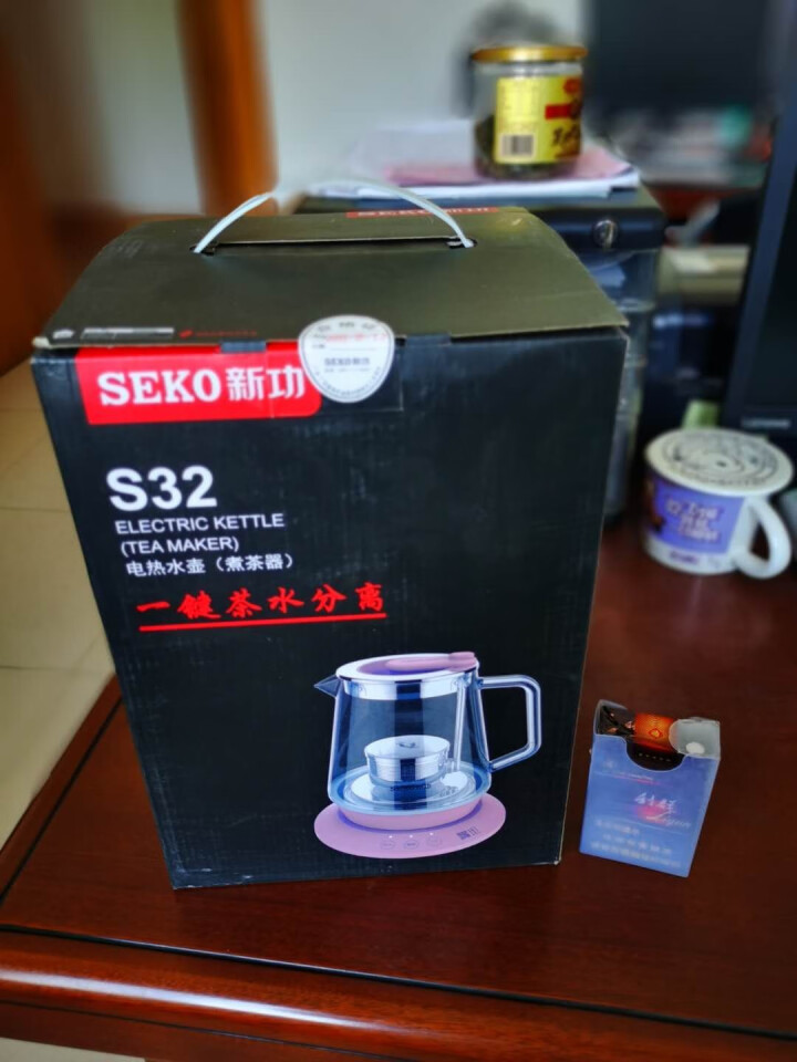 新功（SEKO）全自动煮茶器全智能煮茶壶烧水壶家用蒸汽电茶壶泡茶壶花茶壶养生壶电水壶热水壶S32 粉色怎么样，好用吗，口碑，心得，评价，试用报告,第2张