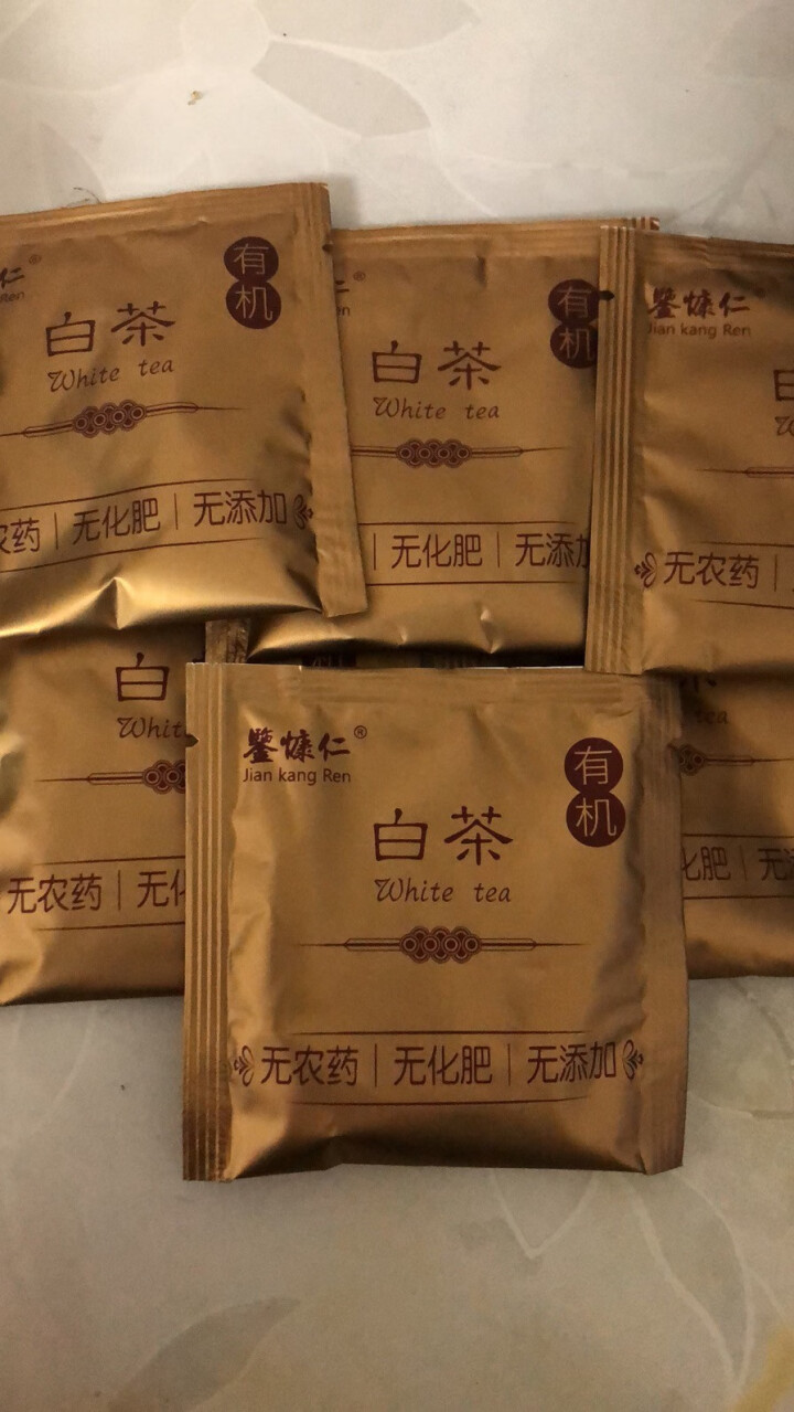 张天福鉴慷仁袋泡有机茶福建福鼎白茶茉莉花茶 红茶袋茶新茶白领健康茶酒店宾馆商务用茶小资茶下午茶 白茶怎么样，好用吗，口碑，心得，评价，试用报告,第2张