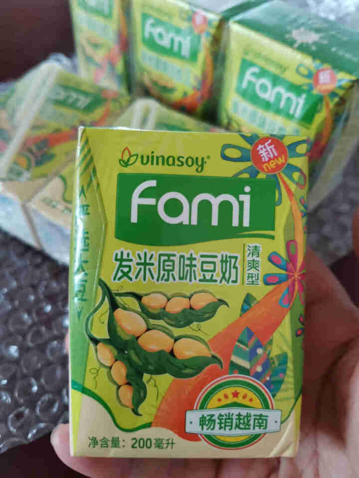 越南进口fami发米豆奶200ml/盒原味减糖早餐豆奶饮品植物蛋白饮料 礼盒端午送礼佳品 （减糖清爽型）200ml*6盒怎么样，好用吗，口碑，心得，评价，试用报,第3张