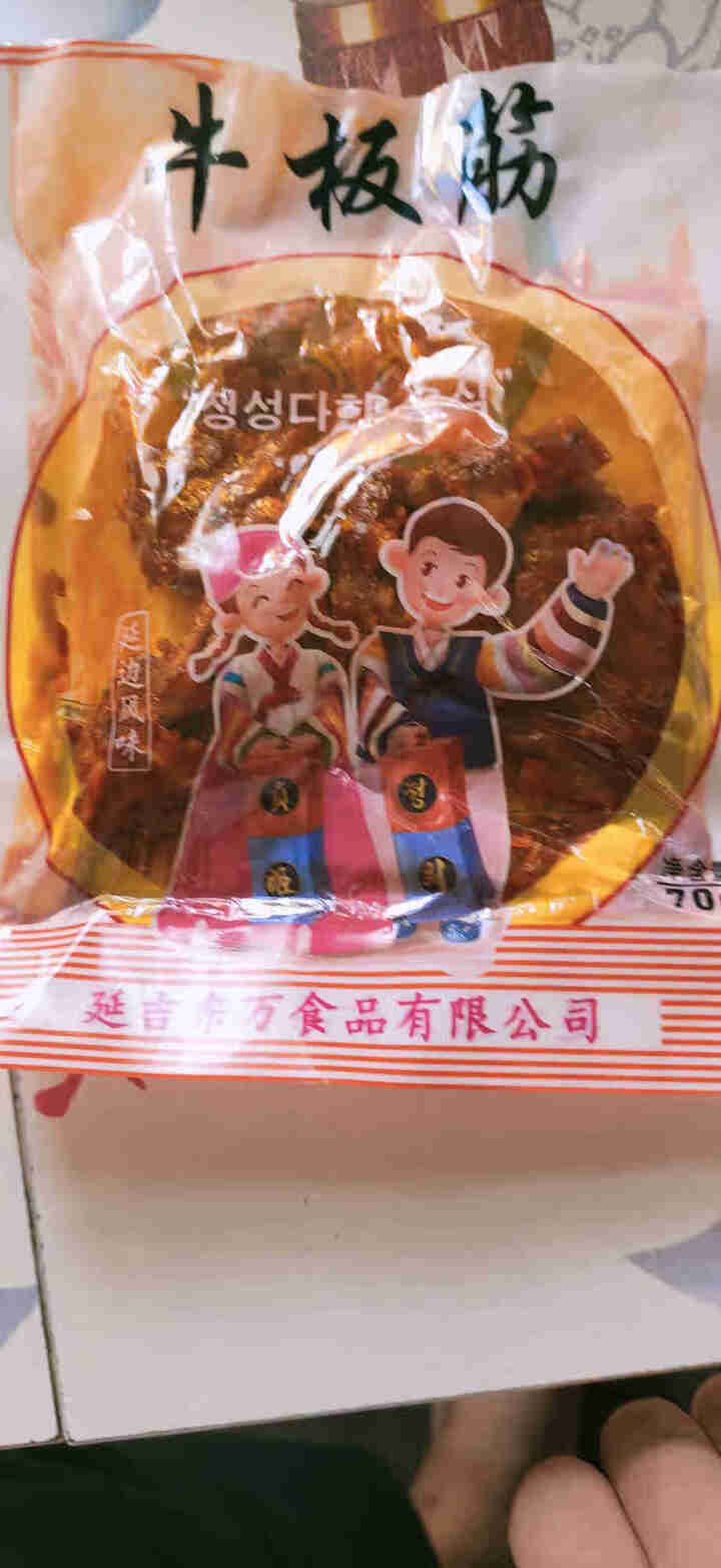 贞姬 延边特产韩国泡菜香辣牛板筋牛肉干 湿牛板筋70g*1怎么样，好用吗，口碑，心得，评价，试用报告,第2张