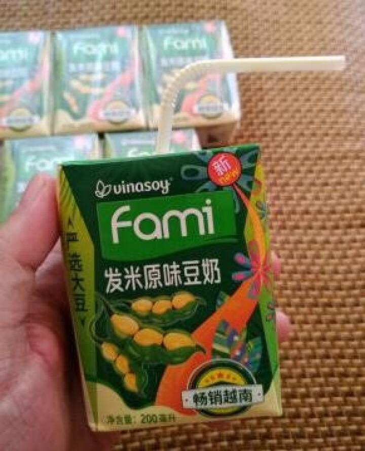 越南进口fami发米低脂豆奶200ml*18盒原味减糖早餐豆奶饮品植物蛋白饮料 礼盒端午送礼佳品 （减糖清爽型）200ml*6盒怎么样，好用吗，口碑，心得，评价,第3张