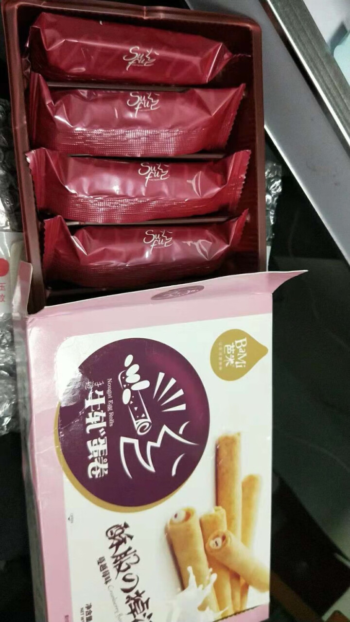 【满199减120】芭米蛋卷108g牛扎夹心鸡蛋卷传统糕点酥脆饼干休闲零食 蔓越莓怎么样，好用吗，口碑，心得，评价，试用报告,第3张