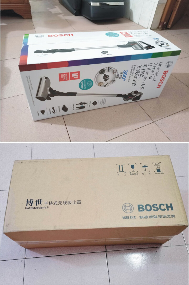 博世（BOSCH）手持吸尘器家用吸毛发吸螨无线宠物家庭适用 S6系列 银色,第2张