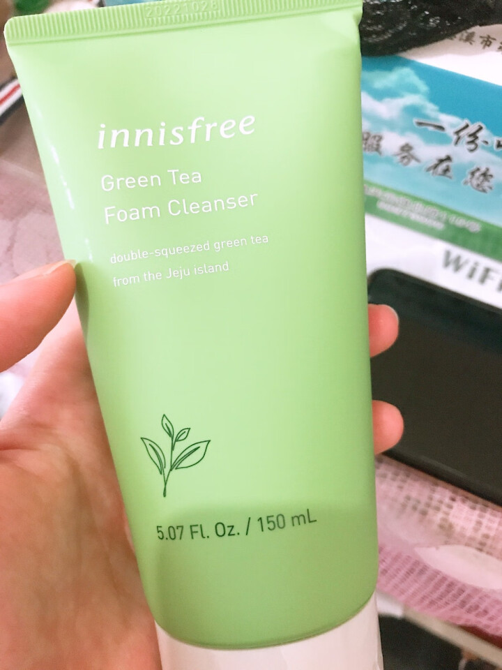 innisfree/悦诗风吟绿茶洗面奶精萃保湿洁面乳女男温和补水深层清洁控油 绿茶洁面乳150怎么样，好用吗，口碑，心得，评价，试用报告,第2张