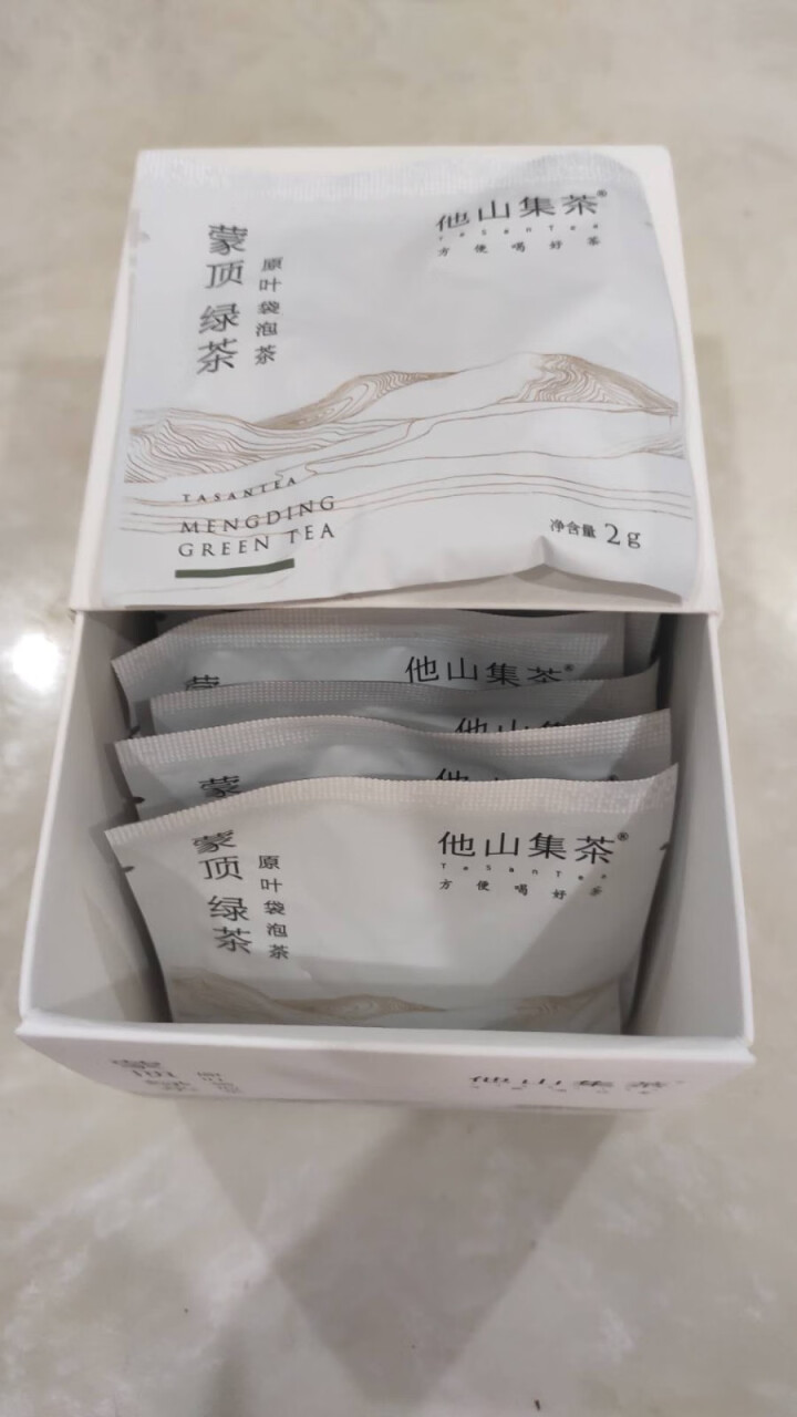 他山集茶绿茶袋泡茶蒙顶绿茶特级茶叶四川蒙顶山绿茶三角茶包冷泡茶盒装 蒙顶绿茶怎么样，好用吗，口碑，心得，评价，试用报告,第3张