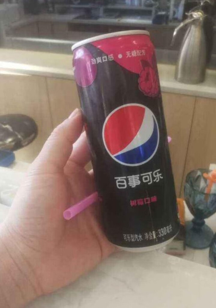 百事可乐 Pepsi 无糖树莓味 汽水碳酸饮料 330ml*24罐 整箱装 百事可乐出品怎么样，好用吗，口碑，心得，评价，试用报告,第3张