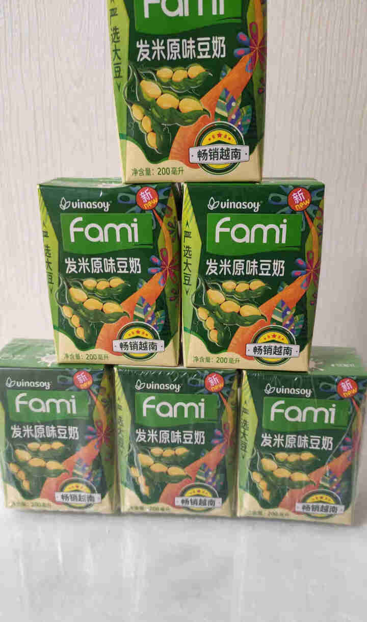 越南进口fami发米低脂豆奶200ml*18盒原味减糖早餐豆奶饮品植物蛋白饮料 礼盒端午送礼佳品 （原味）200ml*6盒怎么样，好用吗，口碑，心得，评价，试用,第2张