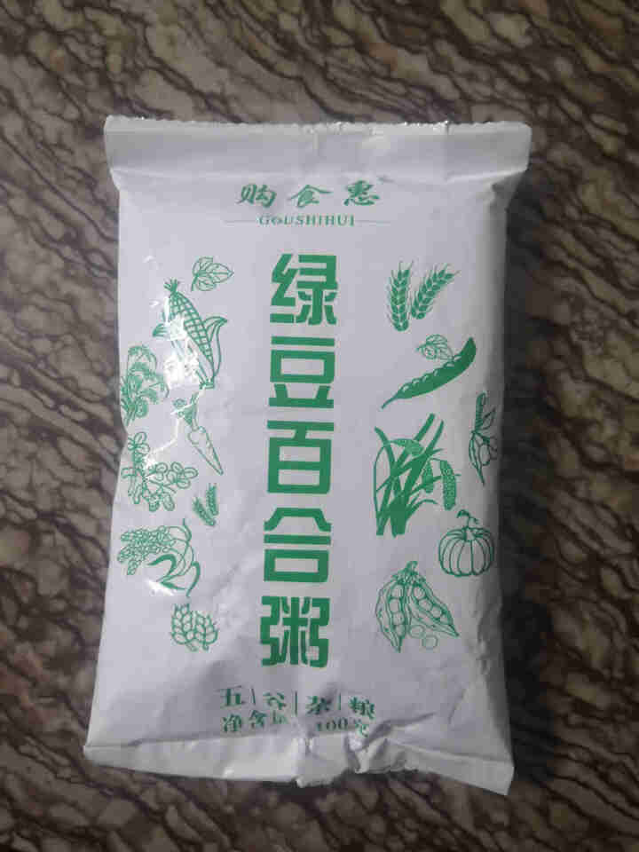 购食惠 绿豆百合粥100g（大米、绿豆、百合）混合粥米粥料五谷杂粮粗粮熬粥怎么样，好用吗，口碑，心得，评价，试用报告,第2张