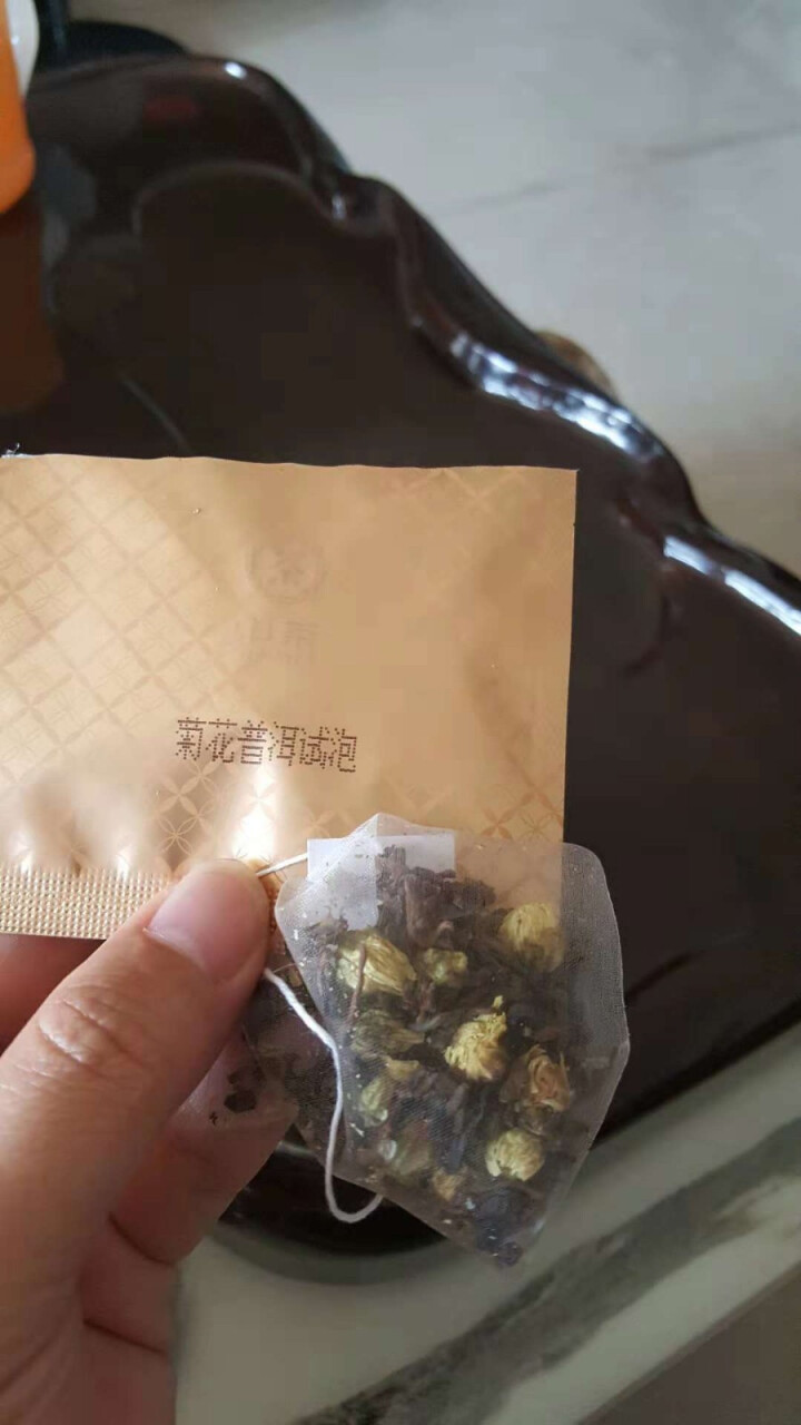 中茶清茶菊花普洱茶 茶叶袋泡花草茶10包一盒25g 菊花普洱试用装(1袋)怎么样，好用吗，口碑，心得，评价，试用报告,第2张