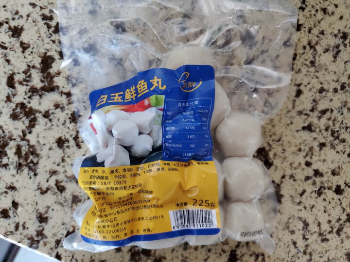 味库京选 白玉鲜鱼丸225g/袋 海鲜制品 海鲜水产怎么样，好用吗，口碑，心得，评价，试用报告,第3张