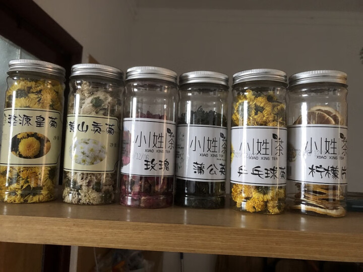 小姓茶 花草茶多罐组合实惠装 蒲公英 玫瑰花 贡菊 乒乓球菊 柠檬片 婺源皇菊 6罐大团圆怎么样，好用吗，口碑，心得，评价，试用报告,第2张