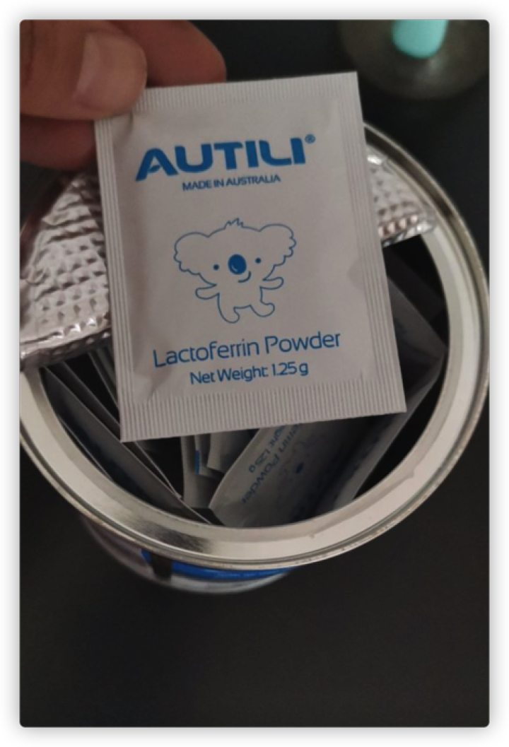 【董璇力荐】AUTILI澳特力乳铁蛋白调制乳粉1.25g/袋*60袋 澳洲原装进口儿童成人怎么样，好用吗，口碑，心得，评价，试用报告,第3张