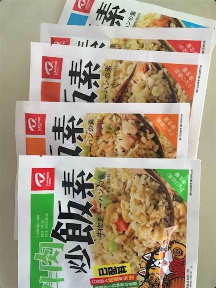 天鹏炒饭素27g5种口味炒饭调味料组合装包邮 五袋怎么样，好用吗，口碑，心得，评价，试用报告,第4张