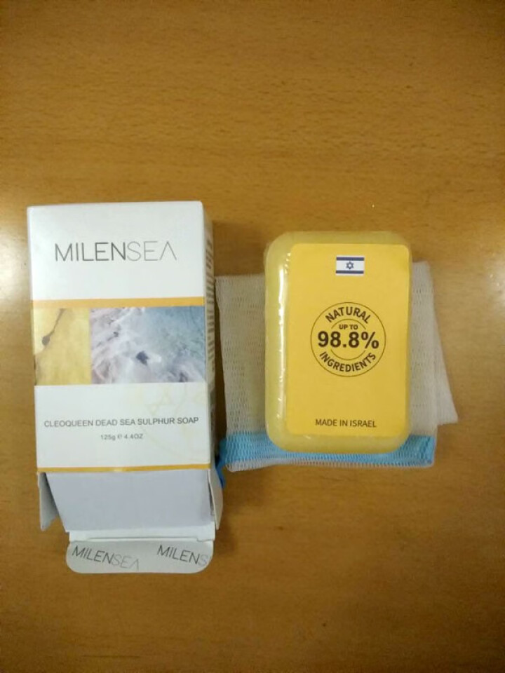 MILENSEA米蓝希硫磺皂米小黄除螨皂祛痘洗面奶进口125g控油洁面皂洗手皂手工香皂沐浴螨虫皂怎么样，好用吗，口碑，心得，评价，试用报告,第2张