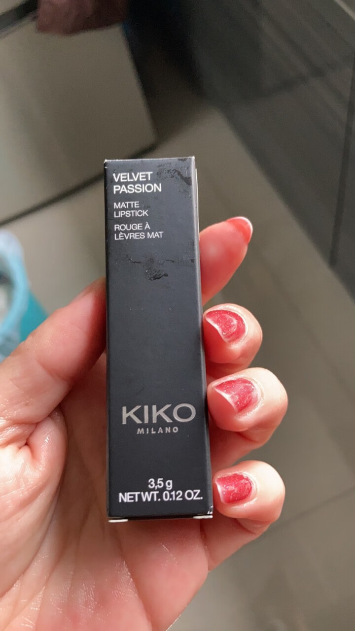 意大利kiko 雾面丝绒哑光口红 3系小金管 显色显白唇膏3.5g 化妆品口红礼盒套装(哑而不干) 记忆赤霞,第2张