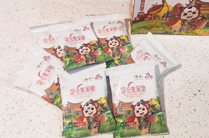 中粮麦片 福小满混合麦果脆礼盒7日装30g*7袋 即食冲泡 熟食水果坚果谷物营养燕麦脆  即食水果燕麦7日装怎么样，好用吗，口碑，心得，评价，试用报告,第3张