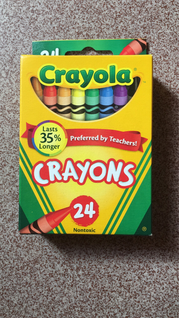 美国绘儿乐Crayola 儿童绘画 画笔工具 彩色蜡笔套装 学生绘画练习 24色标准蜡笔52,第3张