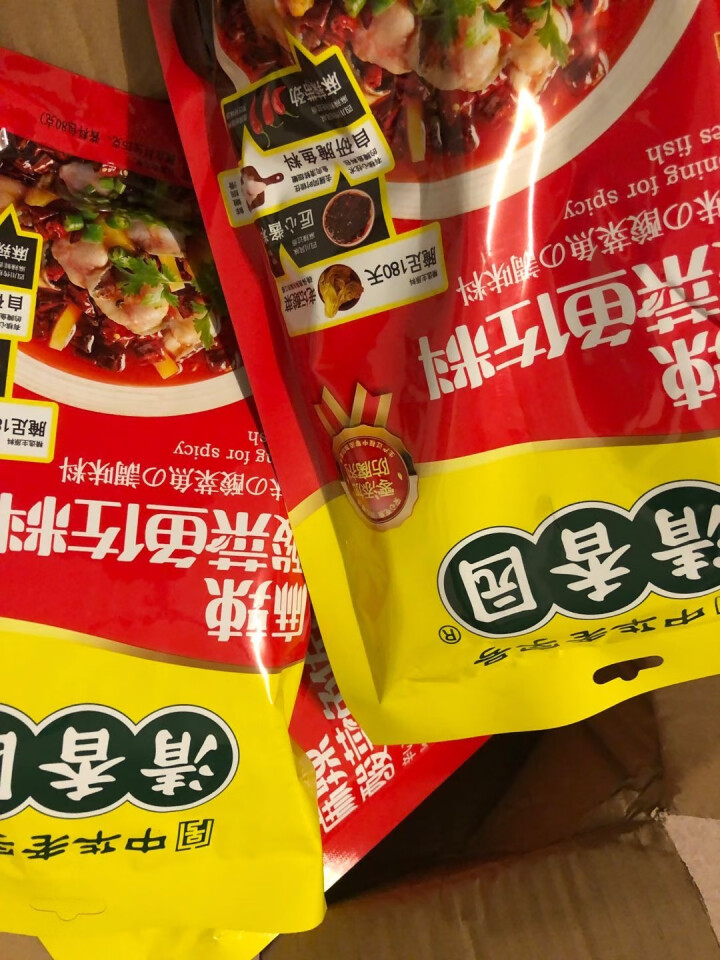 清香园麻辣酸菜鱼佐料305克 三包装怎么样，好用吗，口碑，心得，评价，试用报告,第4张