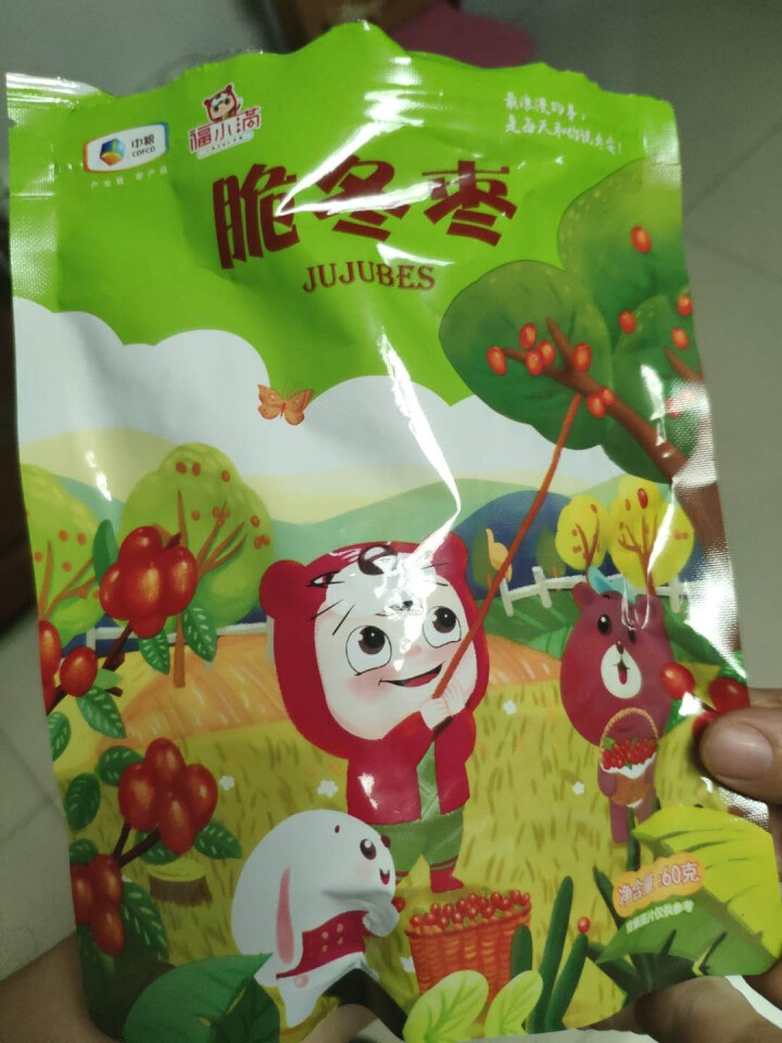 中粮福小满脆冬枣 空心无核红枣 零食特产小吃脆枣 袋装60g 脆冬枣60g袋装 中粮无核脆冬枣怎么样，好用吗，口碑，心得，评价，试用报告,第2张