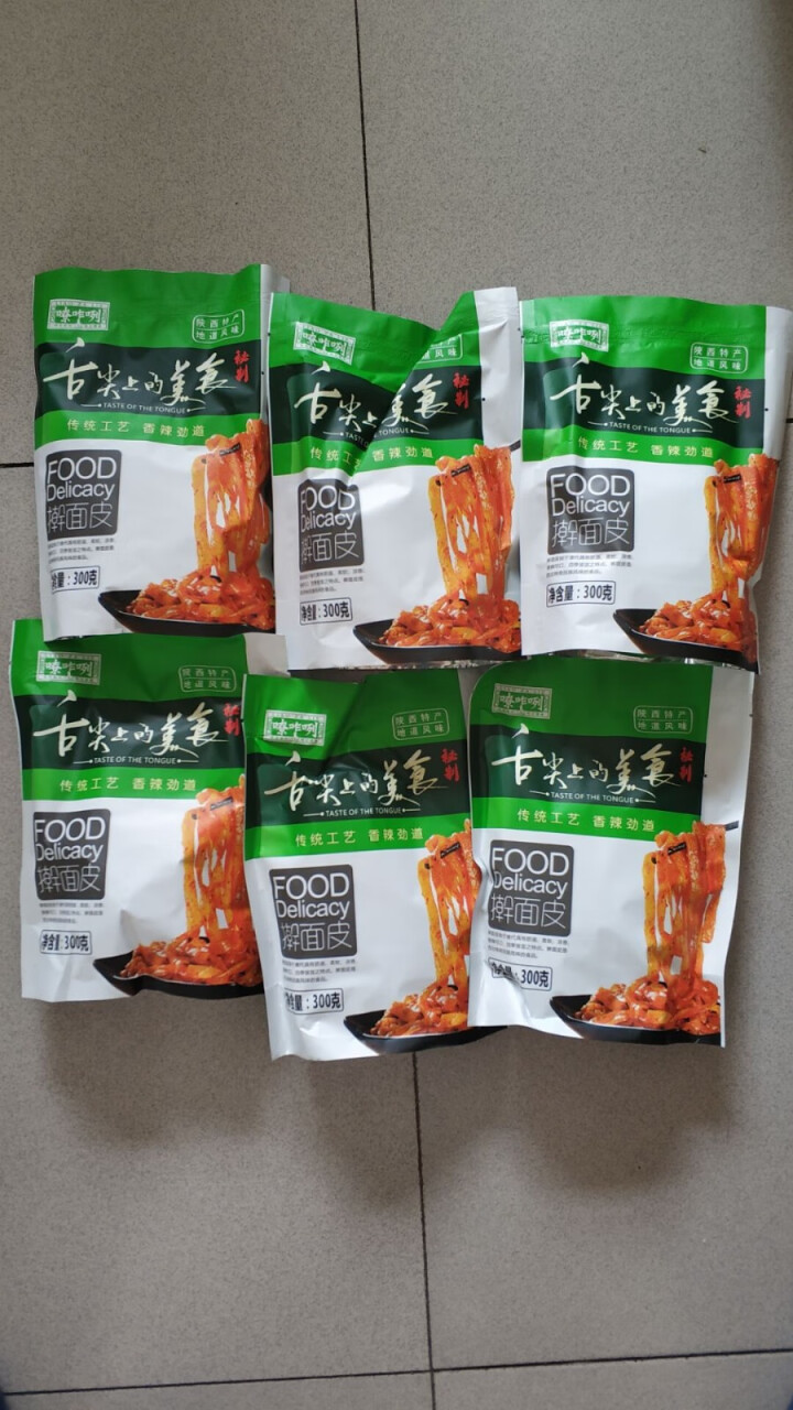 京鲜坊 擀面皮陕西特产擀面皮300g*6 袋装速食拌面凉皮 陕西擀面皮怎么样，好用吗，口碑，心得，评价，试用报告,第2张