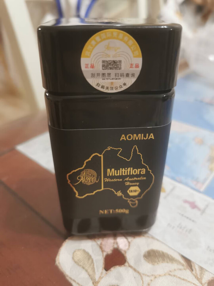 AOMIJA 西澳洲蜂蜜 原罐原装进口麦卢卡级蜂蜜 天然高活性纯蜂蜜 500g 单瓶装 百花蜜TA10+原装进口500g/瓶怎么样，好用吗，口碑，心得，评价，试,第3张