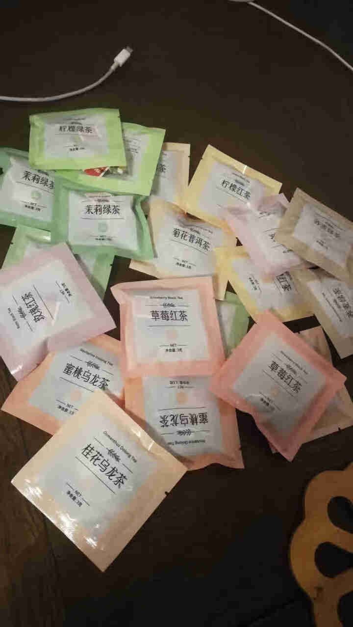 立尚 缤纷组合茶蜜桃乌龙茶桂花玫瑰红茶茉莉绿茶菊花普洱茶水果茶果粒茶花果冷泡茶三角包袋泡茶20袋/盒怎么样，好用吗，口碑，心得，评价，试用报告,第4张