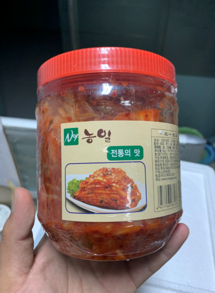 农一泡菜韩国正宗辣白菜下饭菜延边朝鲜族咸菜开胃菜整颗韩国泡菜白菜泡菜 切件泡菜1kg瓶装怎么样，好用吗，口碑，心得，评价，试用报告,第4张