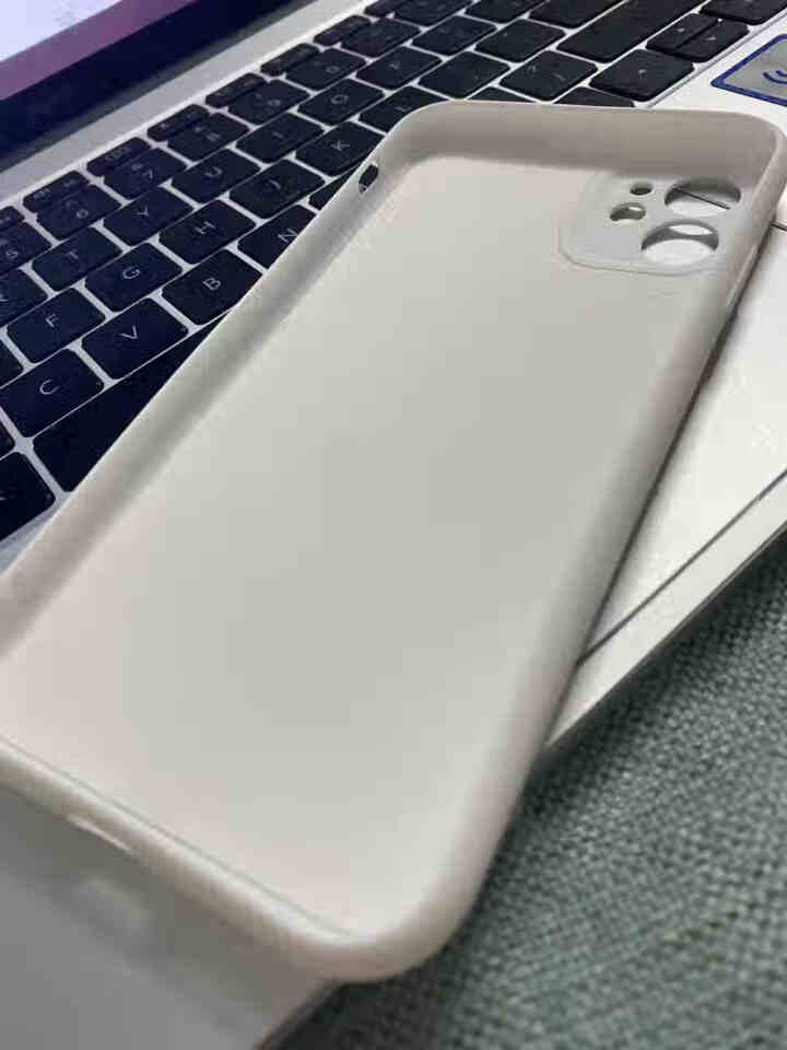 云粼 苹果11手机壳液态硅胶iPhone11摄像头全包11pro Max防摔男女款潮牌软壳ins网红 苹果11【古董白色+钢化膜+挂绳】怎么样，好用吗，口碑，心,第2张