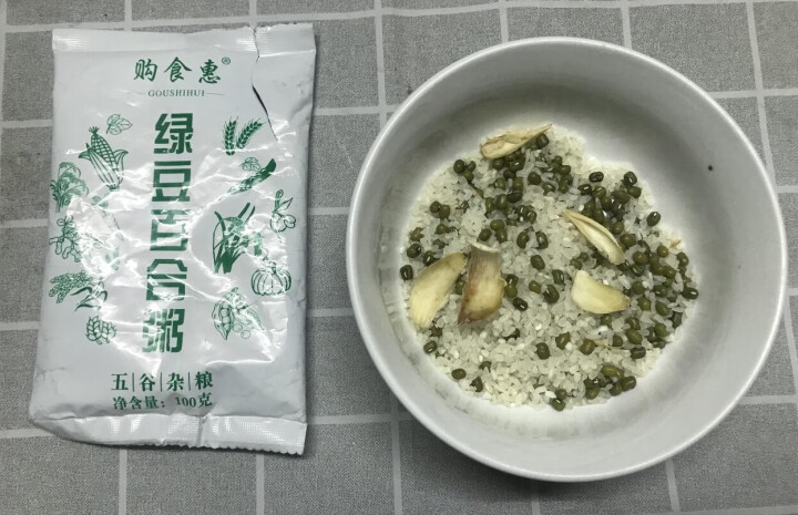 购食惠 绿豆百合粥100g（大米、绿豆、百合）混合粥米粥料五谷杂粮粗粮熬粥怎么样，好用吗，口碑，心得，评价，试用报告,第4张