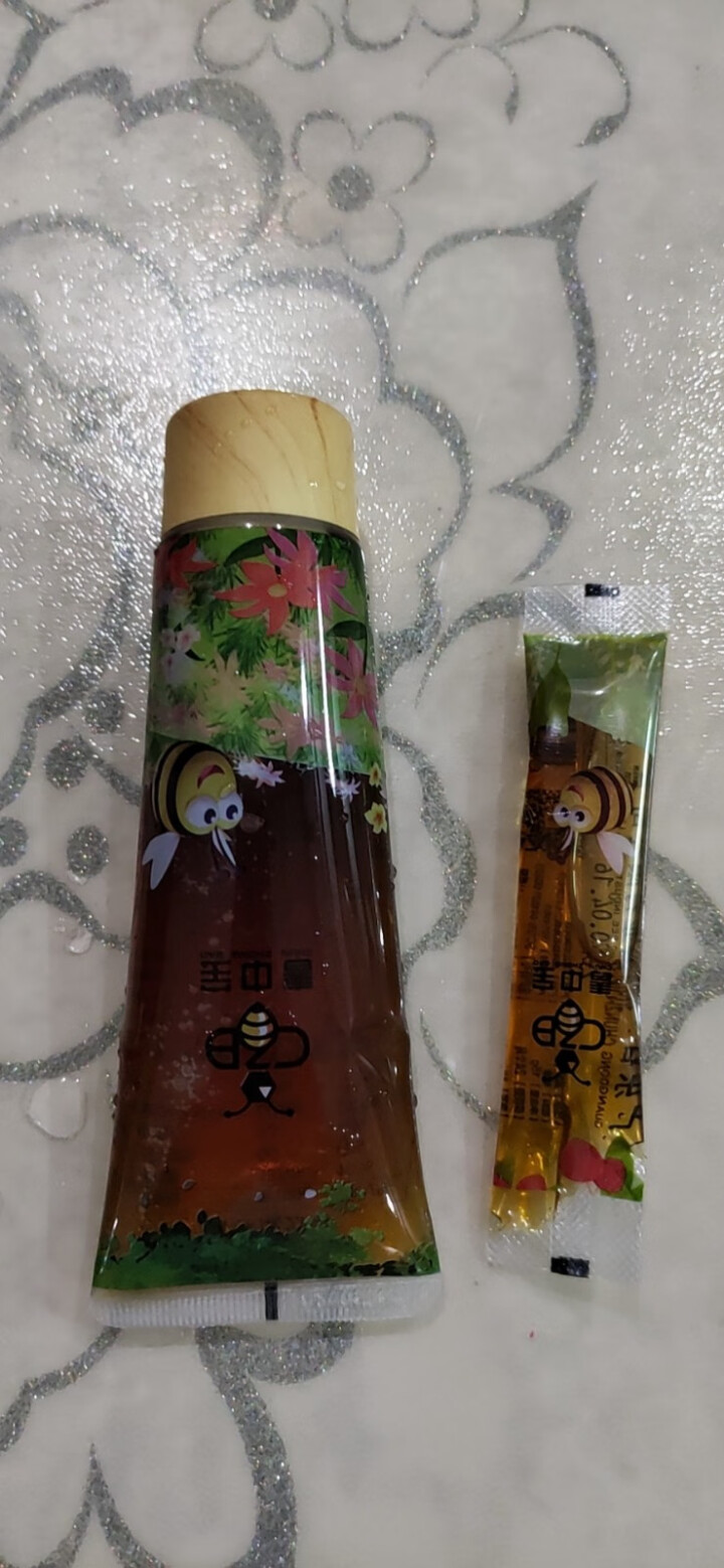 春中宝 蜂蜜野生百花蜜中蜂天然野生花采蜜酿制花蜜自带花香无添加蜂蜜便携装 野山蜜120g,第2张