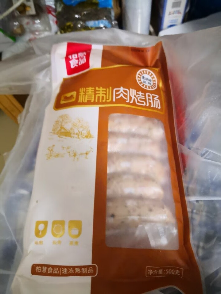 柏慧食品 火山石精制肉烤肠（黑胡椒味）500g/袋 纯肉 热狗肠 早餐肠 地道肠怎么样，好用吗，口碑，心得，评价，试用报告,第2张