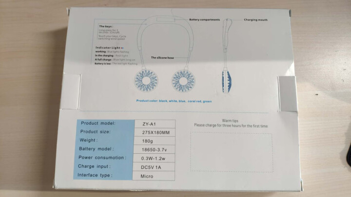 优矩 挂脖风扇懒人风扇usb充电便携式小电风扇学生运动型迷你桌面随身网红抖音同款 【挂脖风扇一代】黑色怎么样，好用吗，口碑，心得，评价，试用报告,第4张