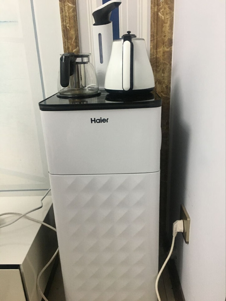 海尔（haier）饮水机茶吧机家用立式下置式智能温热型全新升级款YR1961,第2张