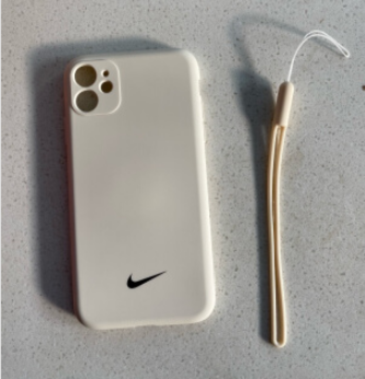 云粼 苹果11手机壳iPhonex全包镜头11ProMAX耐克液态硅胶11Pro防摔xsmax潮牌 苹果11【象牙白+挂绳】怎么样，好用吗，口碑，心得，评价，试,第2张