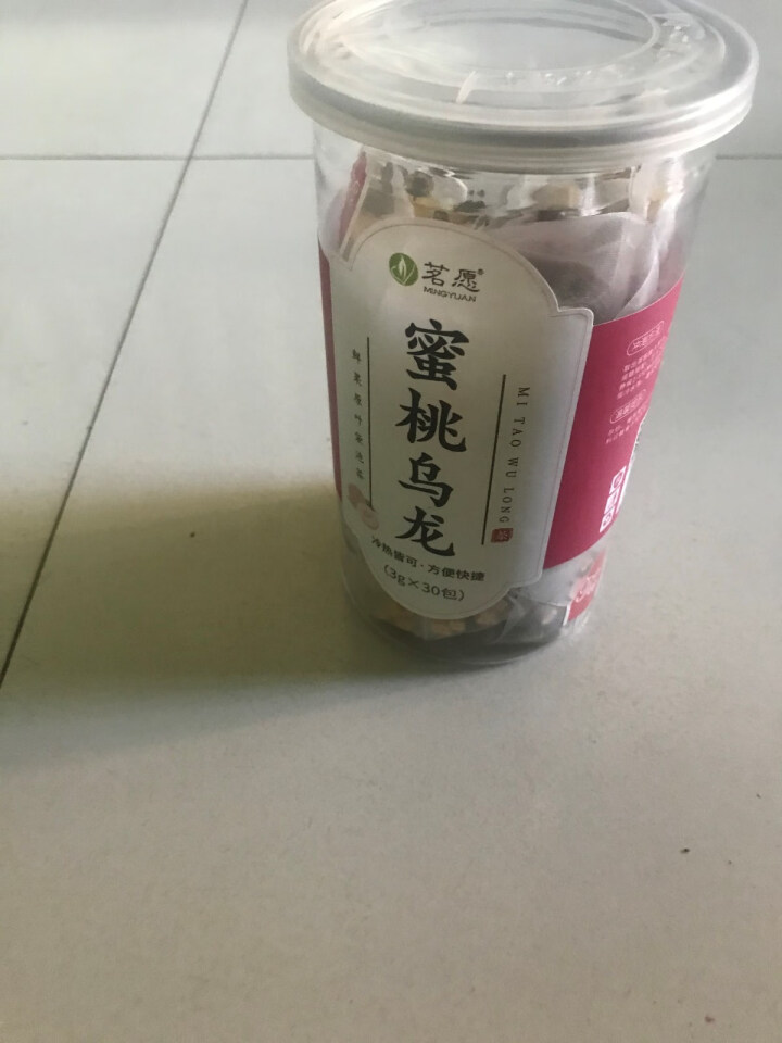 【发2罐共60包】蜜桃乌龙茶 水果茶果粒茶白桃乌龙茶包冷泡茶花果茶三角袋泡茶包 90克/罐怎么样，好用吗，口碑，心得，评价，试用报告,第2张