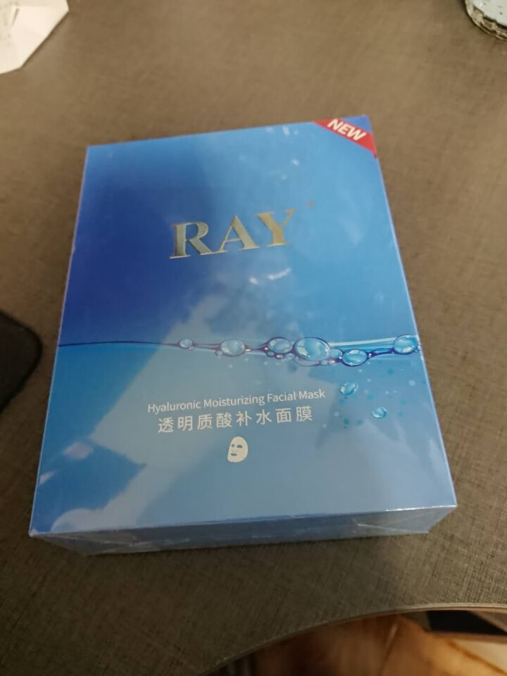 RAY透明质酸补水面膜 蓝色10片/盒 面膜男女 深层补水 净润保湿 紧致滋养 RAY品牌直供 蓝色单盒怎么样，好用吗，口碑，心得，评价，试用报告,第2张