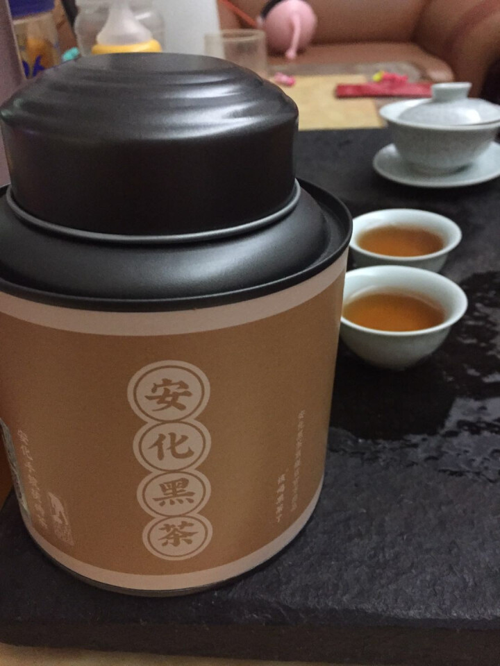 安化黑茶湖南正宗黑茶小铁罐茶叶金花茯砖古法千两黑砖天尖茶组合特产 金花茯砖 150g 铁罐装怎么样，好用吗，口碑，心得，评价，试用报告,第2张