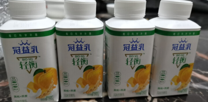 蒙牛冠益乳酸奶风味酸牛奶益生菌发酵乳儿童营养早餐奶250g*8盒 蒙牛冠益乳250g 黄桃燕麦味 2瓶怎么样，好用吗，口碑，心得，评价，试用报告,第3张