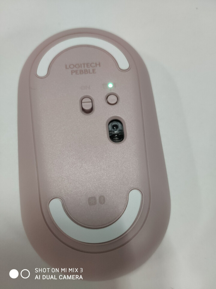 罗技（Logitech）Pebble 鹅卵石轻薄型静音鼠标 蓝牙无线双模 静音 便携 时尚鼠标 鼠年限量款*粉色怎么样，好用吗，口碑，心得，评价，试用报告,第5张