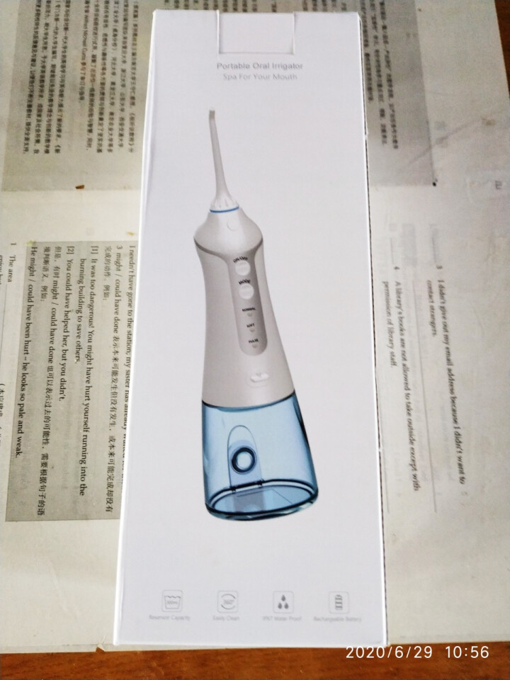 泡泡牛冲牙器电动家用洗牙器洁牙器水牙线充电便携式可折叠全身水洗正畸牙结石去除器便携式设计 【标准套装】2个标准喷头+赠2个标准喷头怎么样，好用吗，口碑，心得，评,第2张