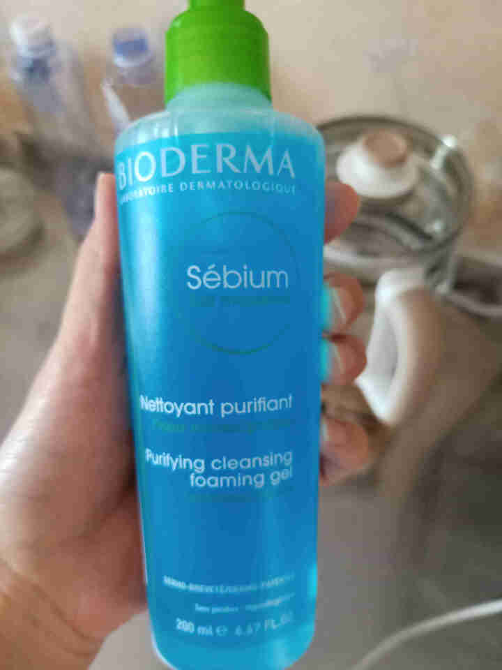 法国贝德玛（BIODERMA）净妍平衡洁肤凝胶洁面乳洗面奶200ml（温和清洁卸妆 控油收毛孔 油痘肌 低泡无皂基）怎么样，好用吗，口碑，心得，评价，试用报告,第2张