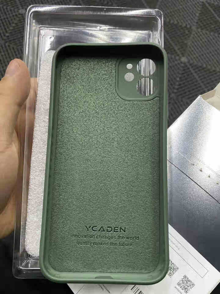 树上 苹果11手机壳iPhone11Pro max保护壳直边镜头全包液态硅胶超薄防摔男女 【暗夜绿】经典直边 iPhone 11,第2张