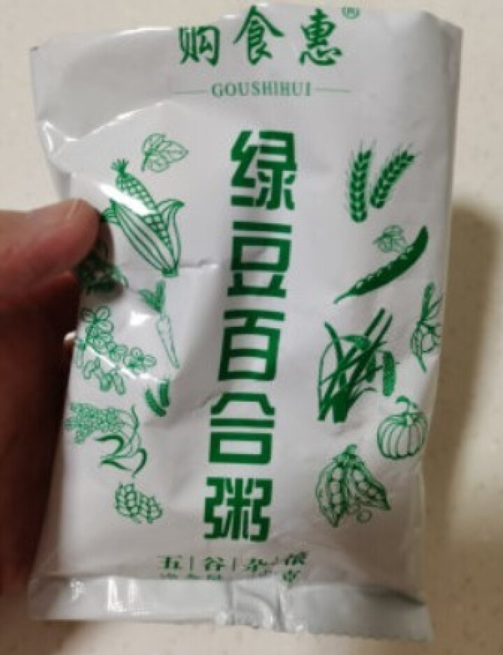 购食惠 绿豆百合粥100g（大米、绿豆、百合）混合粥米粥料五谷杂粮粗粮熬粥怎么样，好用吗，口碑，心得，评价，试用报告,第2张