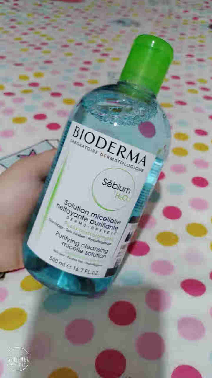 法国贝德玛（BIODERMA）净妍控油洁肤液500ml（卸妆水 深层清洁 绿水 控油补水 改善毛孔痘痘 原装进口）怎么样，好用吗，口碑，心得，评价，试用报告,第2张