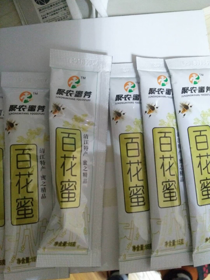 聚农蜜芳（JUNONGMIFANG） 上班零食 冲泡饮料 蜂蜜便携小包装 百花蜜 120g怎么样，好用吗，口碑，心得，评价，试用报告,第2张