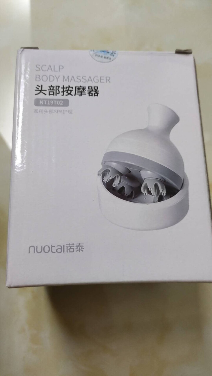 诺泰（Nuotai）头部按摩器爪 电动头皮按摩仪 全身防水按摩龙抓手 缓解失眠 家用头皮按摩器 白色标准款怎么样，好用吗，口碑，心得，评价，试用报告,第2张