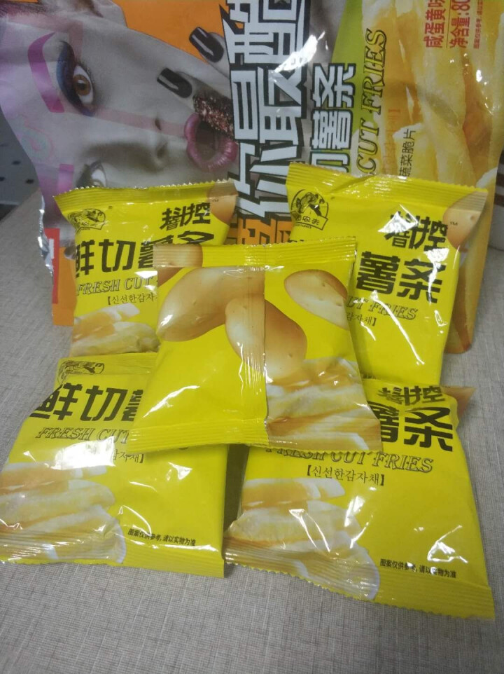 合团农夫抖音控鲜切薯条脆80g/袋 原味芝士味咸蛋黄味马铃薯条脆片非油炸 独立小包装零食16g*5包 咸蛋黄味马铃薯条 1袋80g(16g*5包)怎么样，好用吗,第3张