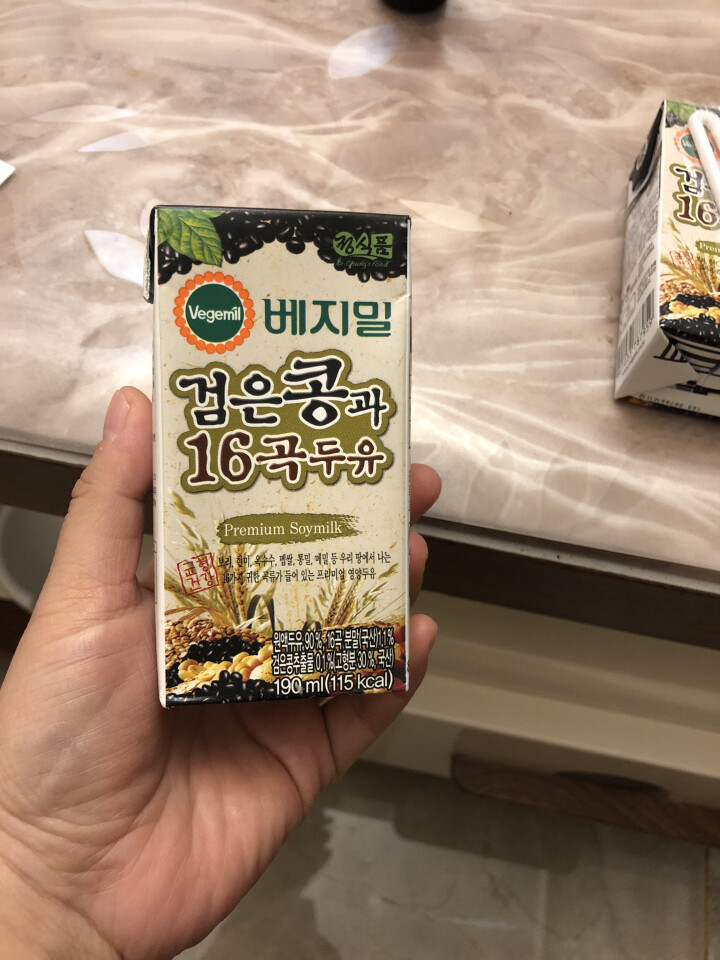 【韩国进口】倍吉美尔16谷物黑豆豆奶营养豆乳 190ml*2（体验装）怎么样，好用吗，口碑，心得，评价，试用报告,第4张