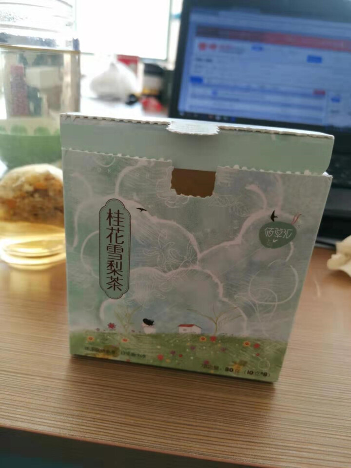 佰草汇桂花雪梨茶菊花茶教师润喉茶清冰糖雪梨茶咽喉护嗓子雾霾茶泡水喝的养生茶组合花草茶10g*8包怎么样，好用吗，口碑，心得，评价，试用报告,第2张