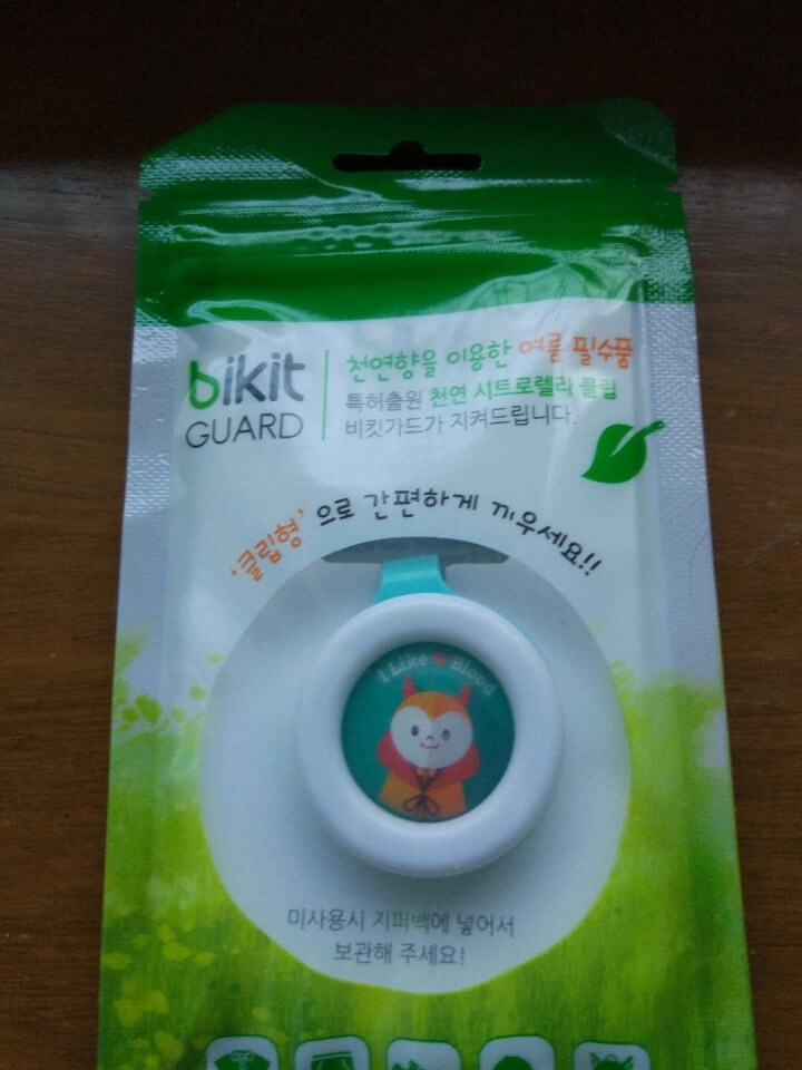 bikit guard 韩国进口婴儿儿童驱蚊扣宝露露pororo驱蚊贴孕妇宝宝成人植物精油非润本驱蚊 （经典款）BG,第2张